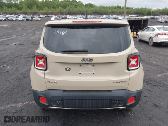 2015 Jeep Renegade Limited with VIN ZACCJBDT0FPB55402, listed as a IAAI auction lot 42351032 with 105,059 mi miles and . Bid and sale history available at DreamBid. Image 16.