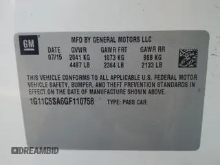 2016 Chevrolet Malibu Limited LT with VIN 1G11C5SA6GF110758, listed as a Copart auction lot 75497314 with 126,318 mi miles and Non Repairable. Bid and sale history available at carsss.com. Image 12.