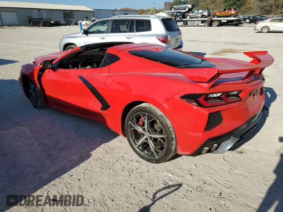 2020 Chevrolet Corvette 2LT with VIN 1G1Y72D41L5115956, listed as a Copart auction lot 77444654 with 24,308 mi miles and Salvage Title. Bid and sale history available at carsss.com. Image 2.