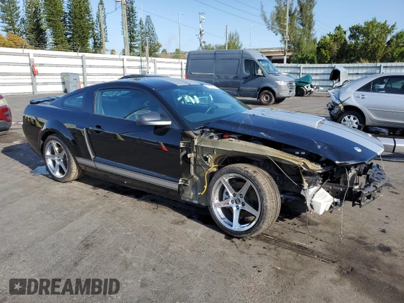 2007 Ford Mustang GT Deluxe with VIN 1ZVHT82H375361082, listed as a Copart auction lot 51257825 with 14,262 mi miles and Salvage Title. Bid and sale history available at carsss.com. Image 4.