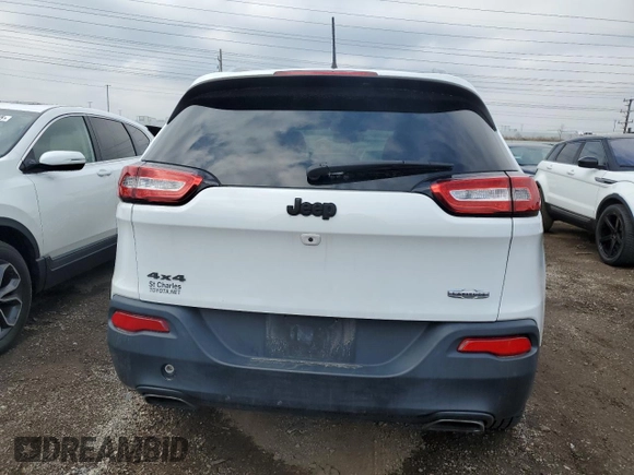 2017 Jeep Cherokee Latitude with VIN 1C4PJMCS7HW646984, listed as a Copart auction lot 51919855 with 110,273 mi miles and Salvage Title. Bid and sale history available at carsss.com. Image 6.