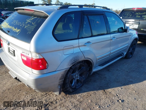 2001 BMW X5 4.4i with VIN WBAFB33511LH07282, listed as a IAAI auction lot 41766599 with 999,999 mi miles. Bid and sale history available at carsss.com. Image 4.