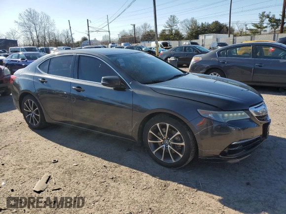 2016 Acura TLX V6 Tech with VIN 19UUB2F54GA002382, listed as a Copart auction lot 48289455 with 87,913 mi miles and Salvage Title. Bid and sale history available at carsss.com. Image 4.