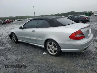 2006 Mercedes-Benz CLK-Class 5.0L with VIN WDBTK75G66T057024, listed as a Copart auction lot 71593374 with 166,447 mi miles and Salvage Title. Bid and sale history available at carsss.com. Image 2.