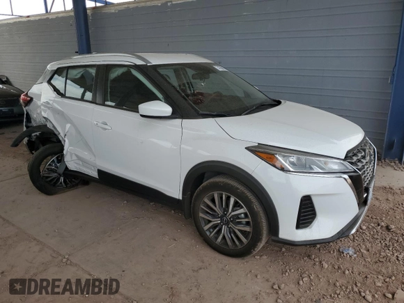 2024 Nissan Kicks SV with VIN 3N1CP5CVXRL483397, listed as a Copart auction lot 47669215 with 8,144 mi miles and Salvage Title. Bid and sale history available at carsss.com. Image 4.