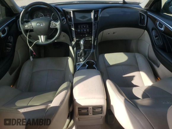 2014 Infiniti Q50 z VIN JN1BV7AR5EM704360, wystawiony jako Copart lot #54883795 z przebiegiem 156 301 mil mil oraz Szkoda całkowita • Salvage title. Historia ofert i sprzedaży dostępna na DreamBid. Obrazek 8.