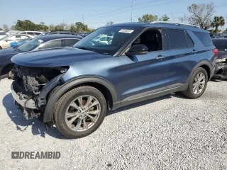 2020 Ford Explorer Limited with VIN 1FMSK7FH0LGB33163, listed as a Copart auction lot 52558555 with 57,486 mi miles and Salvage Title. Bid and sale history available at carsss.com. Image 1.