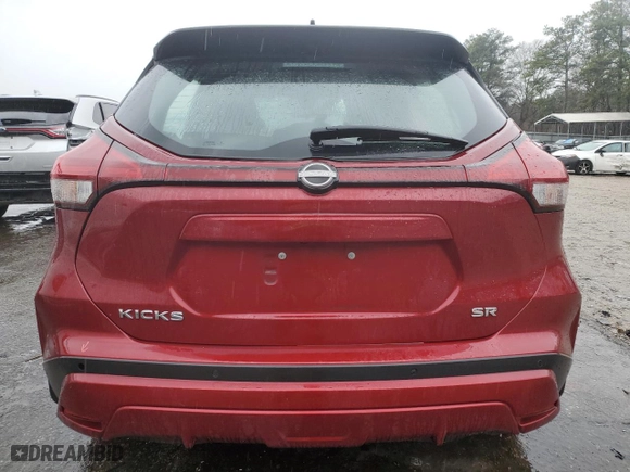 2022 Nissan Kicks SR with VIN 3N1CP5DV9NL495954, listed as a Copart auction lot 48187415 with 58,395 mi miles and Salvage Title. Bid and sale history available at carsss.com. Image 6.