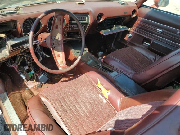 1976 Oldsmobile Cutlass with VIN 3G37R6R102438, listed as a Copart auction lot 50572925 with 13,592 mi miles and Clean Title. Bid and sale history available at DreamBid. Image 8.