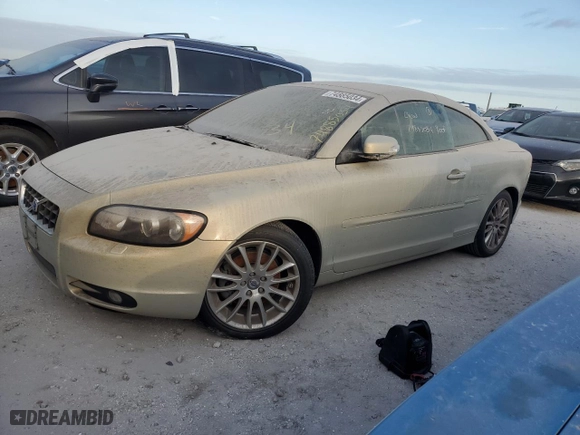 2008 Volvo C70 with VIN YV1MC67208J049783, listed as a Copart auction lot 74885034 with 0 mi miles and Non Repairable. Bid and sale history available at carsss.com. Image 1.