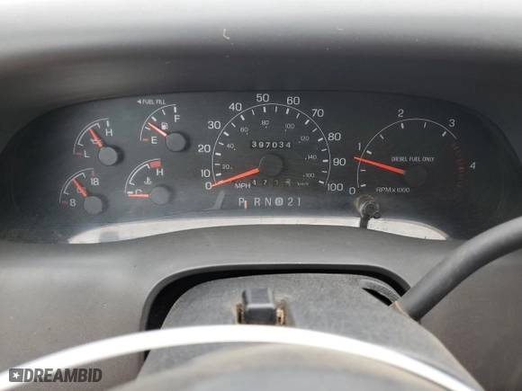 2000 Ford Super Duty F-250 XL with VIN 1FTNX21F8YEC32411, listed as a Copart auction lot 52423145 with 397,034 mi miles and Clean Title. Bid and sale history available at carsss.com. Image 9.