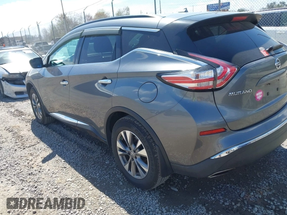 2015 Nissan Murano SL with VIN 5N1AZ2MH0FN291287, listed as a IAAI auction lot 41966094 with 167,066 mi miles and . Bid and sale history available at DreamBid. Image 3.