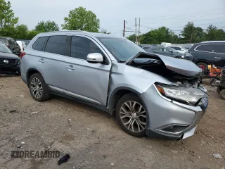 2017 Mitsubishi Outlander SE with VIN JA4AZ3A36HZ050715, listed as a Copart auction lot 59482875 with 74,158 mi miles and Salvage title. Bid and sale history available at DreamBid. Image 4.