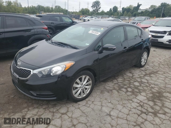 2016 Kia Forte LX with VIN KNAFX4A67G5558227, listed as a Copart auction lot 71641534 with 0 mi miles and Salvage Title. Bid and sale history available at carsss.com. Image 1.