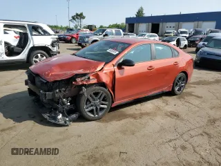 2021 Kia Forte GT-Line with VIN 3KPF34AD3ME385545, listed as a Copart auction lot 59263915 with 35,763 mi miles and Clean title. Bid and sale history available at DreamBid. Image 1.