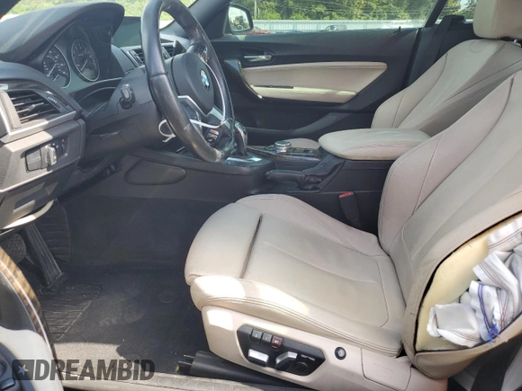2016 BMW 2 Series M235i with VIN WBA1M1C52GV394388, listed as a Copart auction lot 73257804 with 87,391 mi miles and Salvage Title. Bid and sale history available at carsss.com. Image 7.