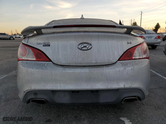 2011 Hyundai Genesis Coupe Track with VIN KMHHU6KH3BU064991, listed as a Copart auction lot 80374674 with 79,090 mi miles and Salvage Title. Bid and sale history available at carsss.com. Image 6.
