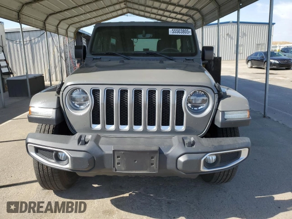 2019 Jeep Wrangler Unlimited Sahara with VIN 1C4HJXEG0KW532685, listed as a Copart auction lot 55503805 with 67,108 mi miles and Salvage title. Bid and sale history available at DreamBid. Image 5.