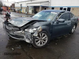 2012 Infiniti M37 with VIN JN1BY1AR1CM396587, listed as a Copart auction lot 52291185 with 145,794 mi miles and Salvage Title. Bid and sale history available at carsss.com. Image 1.