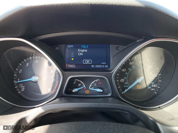 2014 Ford Focus SE with VIN 1FADP3K25EL453510, listed as a Copart auction lot 46935255 with 92,810 mi miles and Salvage Title. Bid and sale history available at carsss.com. Image 9.