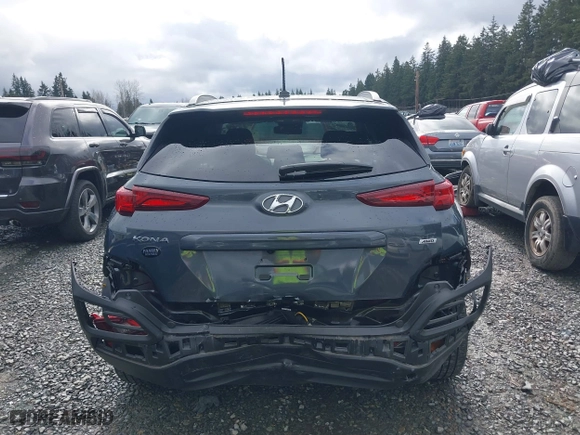 2019 Hyundai Kona SEL with VIN KM8K2CAA8KU360619, listed as a IAAI auction lot 41692944 with 27,515 mi miles. Bid and sale history available at carsss.com. Image 16.