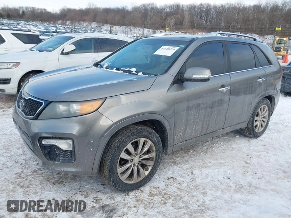 2012 Kia Sorento SX with VIN 5XYKWDA26CG192585, listed as a IAAI auction lot 41628229 with 148,613 mi miles. Bid and sale history available at carsss.com. Image 2.