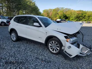 2014 BMW X3 xDrive28i with VIN 5UXWX9C51E0D19627, listed as a Copart auction lot 54874695 with Not Provided miles and Salvage Title. Bid and sale history available at DreamBid. Image 4.