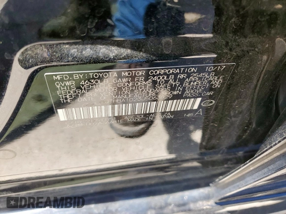 2018 Lexus IS with VIN JTHBA1D23J5063829, listed as a Copart auction lot 52351695 with 101,071 mi miles and Salvage Title. Bid and sale history available at carsss.com. Image 13.