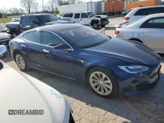 2017 Tesla Model S 100D with VIN 5YJSA1E22HF209498, listed as a Copart auction lot 45670954 with Not provided miles and Salvage title. Bid and sale history available at DreamBid. Image 4.