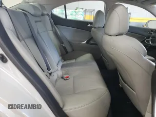 2006 Lexus IS 250 with VIN JTHBK262465011858, listed as a Copart auction lot 55466245 with 195,210 mi miles and Salvage title. Bid and sale history available at DreamBid. Image 10.