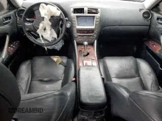 2008 Lexus IS 250 with VIN JTHBK262482073880, listed as a Copart auction lot 58174505 with 176,582 mi miles and Salvage title. Bid and sale history available at DreamBid. Image 8.