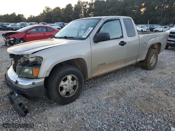 2005 Chevrolet Colorado LS Z85 with VIN 1GCCS196858276715, listed as a Copart auction lot 89163305 with 0 mi miles and Salvage Title. Bid and sale history available at carsss.com. Image 1.