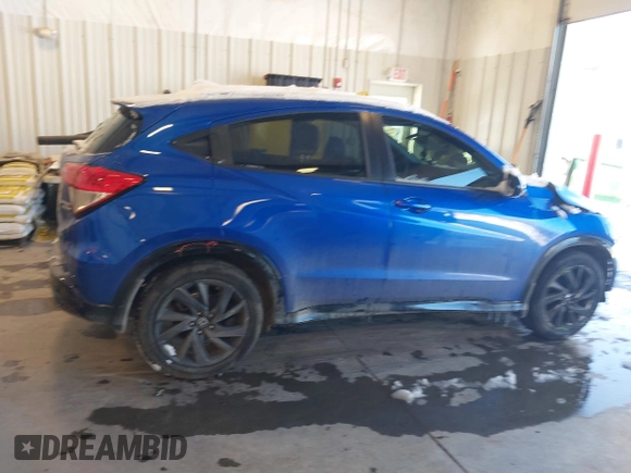 2022 Honda HR-V Sport with VIN 3CZRU6H11NM757838, listed as a IAAI auction lot 41346798 with 30,092 mi miles. Bid and sale history available at carsss.com. Image 13.