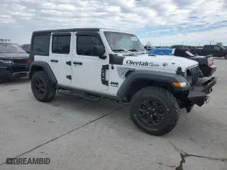 2021 Jeep Wrangler Unlimited Willys with VIN 1C4HJXDN6MW669813, listed as a Copart auction lot 88289405 with 48,959 mi miles and Salvage Title. Bid and sale history available at carsss.com. Image 4.