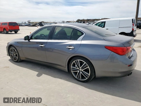 2014 Infiniti Q50 Hybrid Sport with VIN JN1AV7AP7EM691184, listed as a Copart auction lot 48961015 with 124,972 mi miles and Clean Title. Bid and sale history available at carsss.com. Image 2.