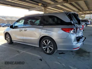 2020 Honda Odyssey Elite with VIN 5FNRL6H92LB059920, listed as a Copart auction lot 49993995 with 40,737 mi miles and Salvage Title. Bid and sale history available at DreamBid. Image 2.