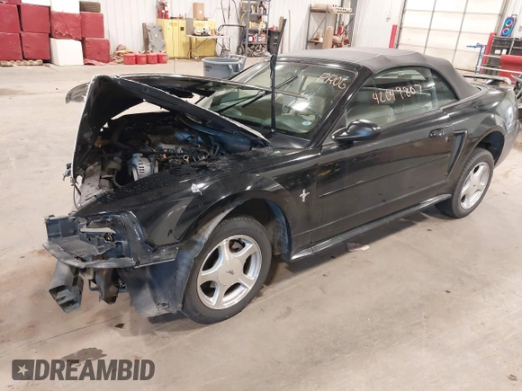 2001 Ford Mustang Deluxe with VIN 1FAFP44471F209492, listed as a IAAI auction lot 42049807 with 46,737 mi miles and . Bid and sale history available at DreamBid. Image 2.