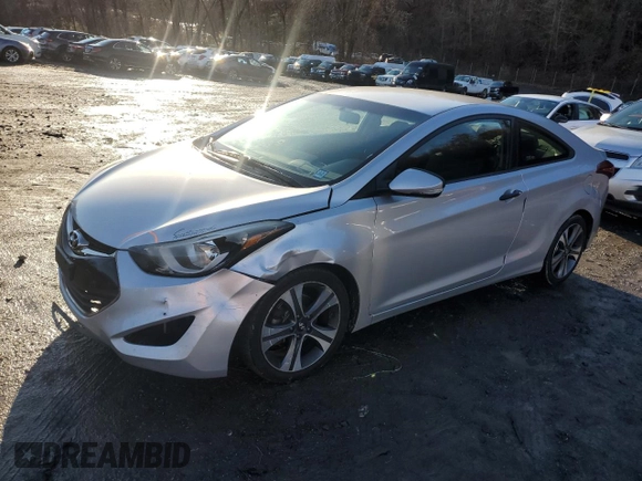 2014 Hyundai Elantra Coupe with VIN KMHDH6AH2EU025169, listed as a Copart auction lot 82204554 with 68,301 mi miles and Salvage Title. Bid and sale history available at carsss.com. Image 1.