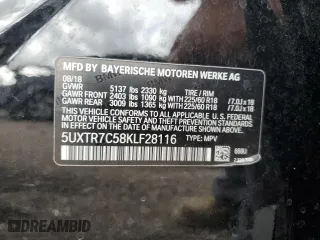 2019 BMW X3 sDrive30i with VIN 5UXTR7C58KLF28116, listed as a Copart auction lot 80114244 with 72,730 mi miles and Non Repairable. Bid and sale history available at carsss.com. Image 13.