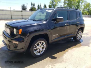 2020 Jeep Renegade Sport z VIN ZACNJBAB8LPK99358, wystawiony jako Copart lot #53517005 z przebiegiem 63 647 mil mil oraz Czysty tytuł • Clean title. Historia ofert i sprzedaży dostępna na DreamBid. Obrazek 1.