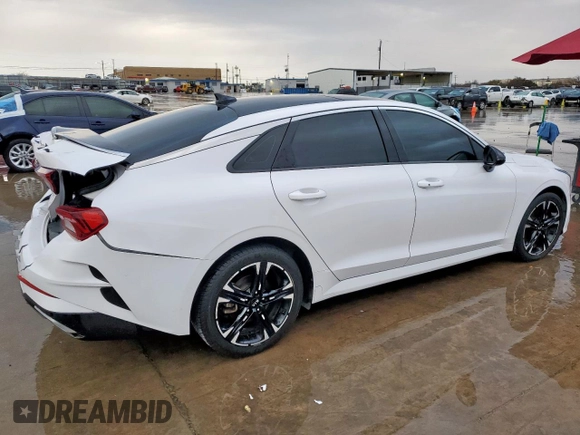 2021 Kia K5 GT-Line with VIN 5XXG64J22MG047524, listed as a Copart auction lot 47559185 with 98,948 mi miles and Salvage Title. Bid and sale history available at carsss.com. Image 3.