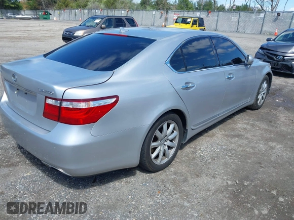 2008 Lexus LS 460 with VIN JTHBL46F485062212, listed as a IAAI auction lot 41996871 with 125,531 mi miles and . Bid and sale history available at DreamBid. Image 4.