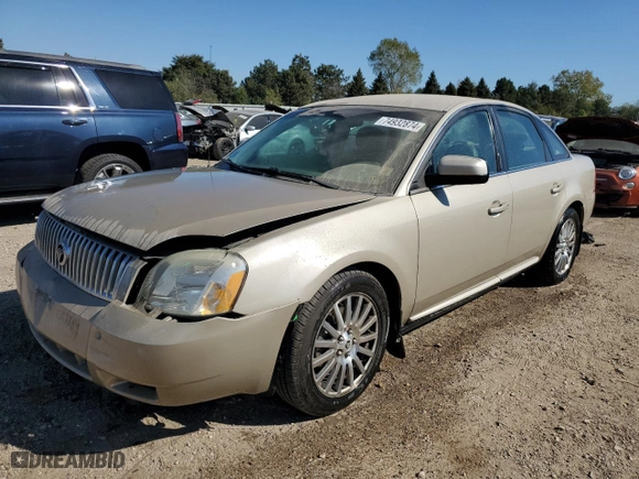 2006 Mercury Montego Premier with VIN 1MEHM421X6G617781, listed as a Copart auction lot 74932874 with 111,105 mi miles and Salvage Title. Bid and sale history available at carsss.com. Image 1.
