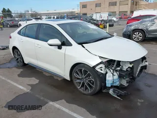 2021 Toyota Corolla XSE with VIN JTDT4MCE5MJ059366, listed as a IAAI auction lot 41692920 with 25,619 mi miles. Bid and sale history available at carsss.com. Image 1.
