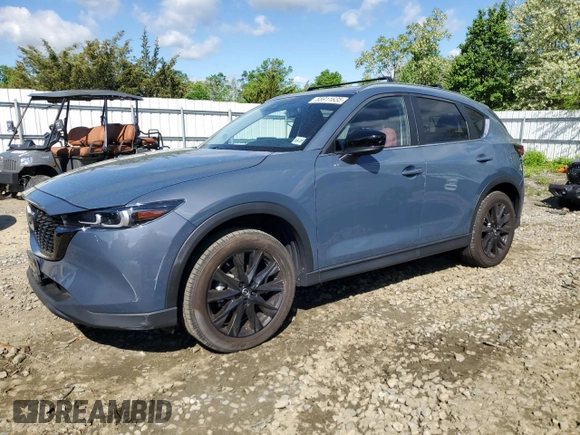 2023 Mazda CX-5 S Carbon Edition z VIN JM3KFBCM9P0110080, wystawiony jako Copart lot #55911635 z przebiegiem 20 835 mil mil oraz Szkoda całkowita • Salvage title. Historia ofert i sprzedaży dostępna na DreamBid. Obrazek 1.