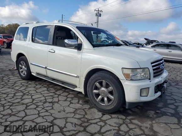 2007 Infiniti QX56 with VIN 5N3AA08A57N806639, listed as a Copart auction lot 80246444 with 210,515 mi miles and Clean Title. Bid and sale history available at carsss.com. Image 4.