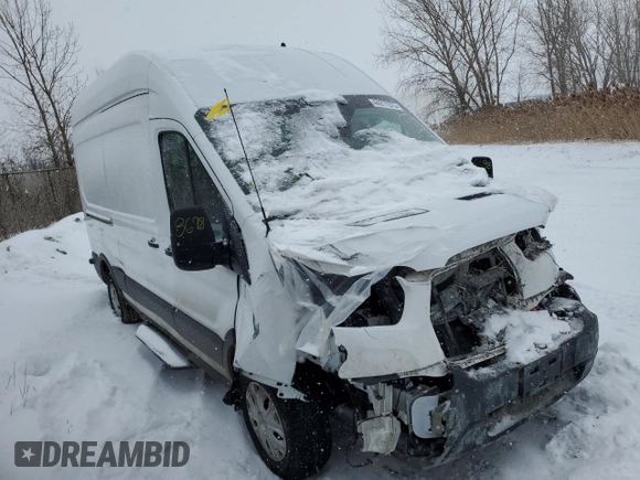 2023 Ford Transit with VIN 1FTBW1XK3PKA24215, listed as a Copart auction lot 44217375 with Not Provided miles and Clean Title. Bid and sale history available at DreamBid. Image 4.