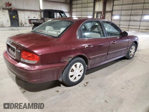 2004 Hyundai Sonata with VIN KMHWF25H24A009829, listed as a Copart auction lot 44333285 with 143,310 mi miles and Clean Title. Bid and sale history available at carsss.com. Image 3.