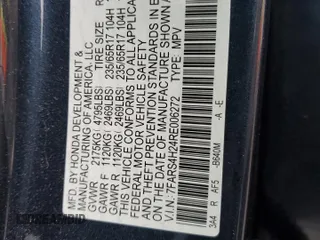 2024 Honda CR-V LX with VIN 7FARS4H24RE006272, listed as a Copart auction lot 43587515 with 21,049 mi miles and Salvage Title. Bid and sale history available at DreamBid. Image 15.