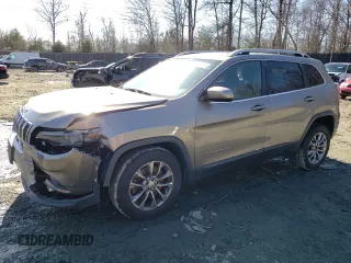 2019 Jeep Cherokee Latitude Plus with VIN 1C4PJLLB5KD348737, listed as a Copart auction lot 48478655 with 82,211 mi miles and Salvage Title. Bid and sale history available at carsss.com. Image 1.